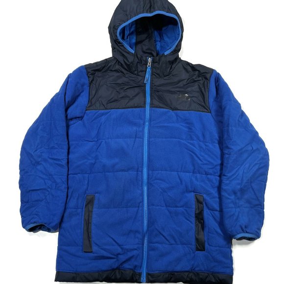 The North Face True or False Jacket Boys XL 18-20 Fleece‎ Zip Reversible Puffer - Picture 4 of 14
